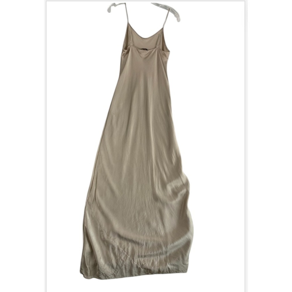 Quince 100% Washable Silk Maxi Slip Dress Women Sz S Champagne SEE NOTES - Picture 3 of 15